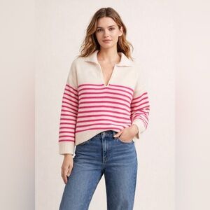 Maje Striped Breton Cashmere Sweater